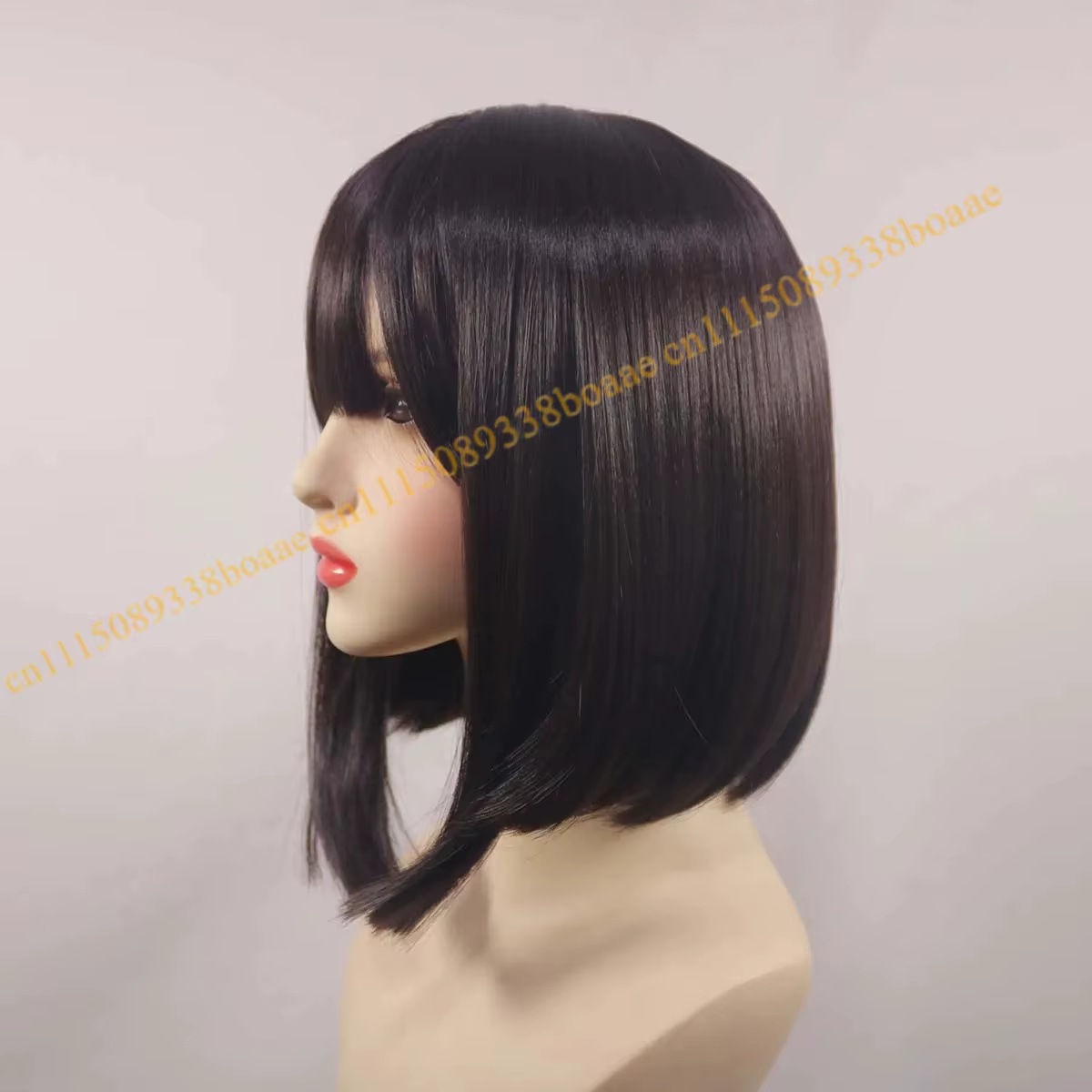 Pomni The Circus – Perruque de cosplay synthétique pour femmes, cheveux courts bruns de 38cm, style Joker, pour Halloween, Clown
