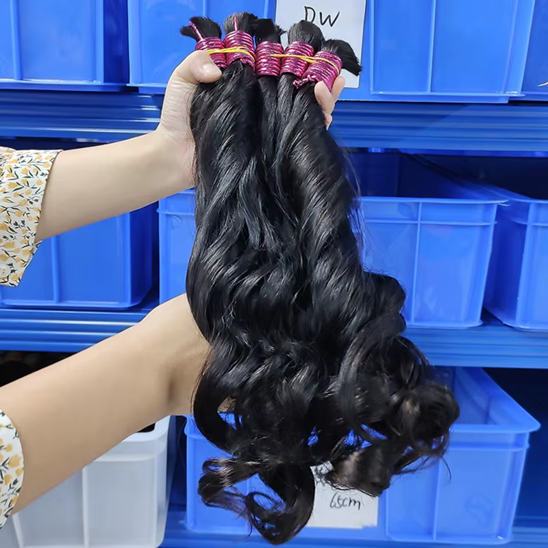 Extensions en vrac de cheveux humains