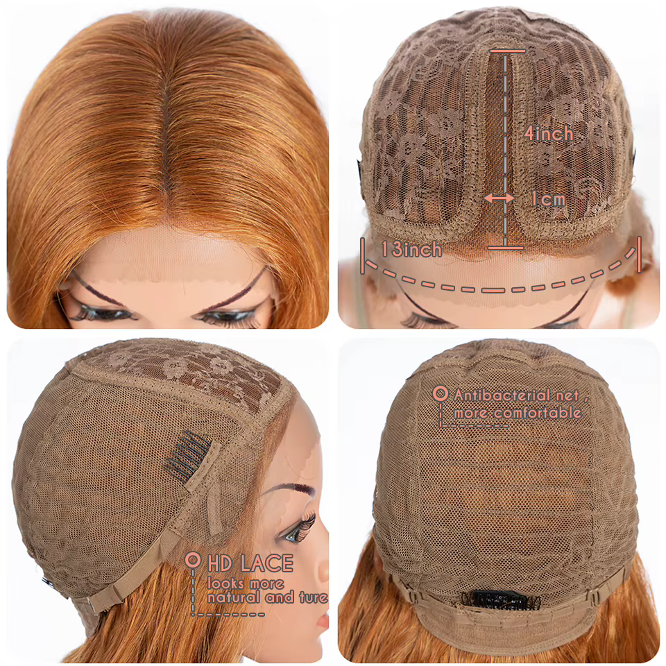 Perruque Lace Frontal Wig synthétique pour femmes