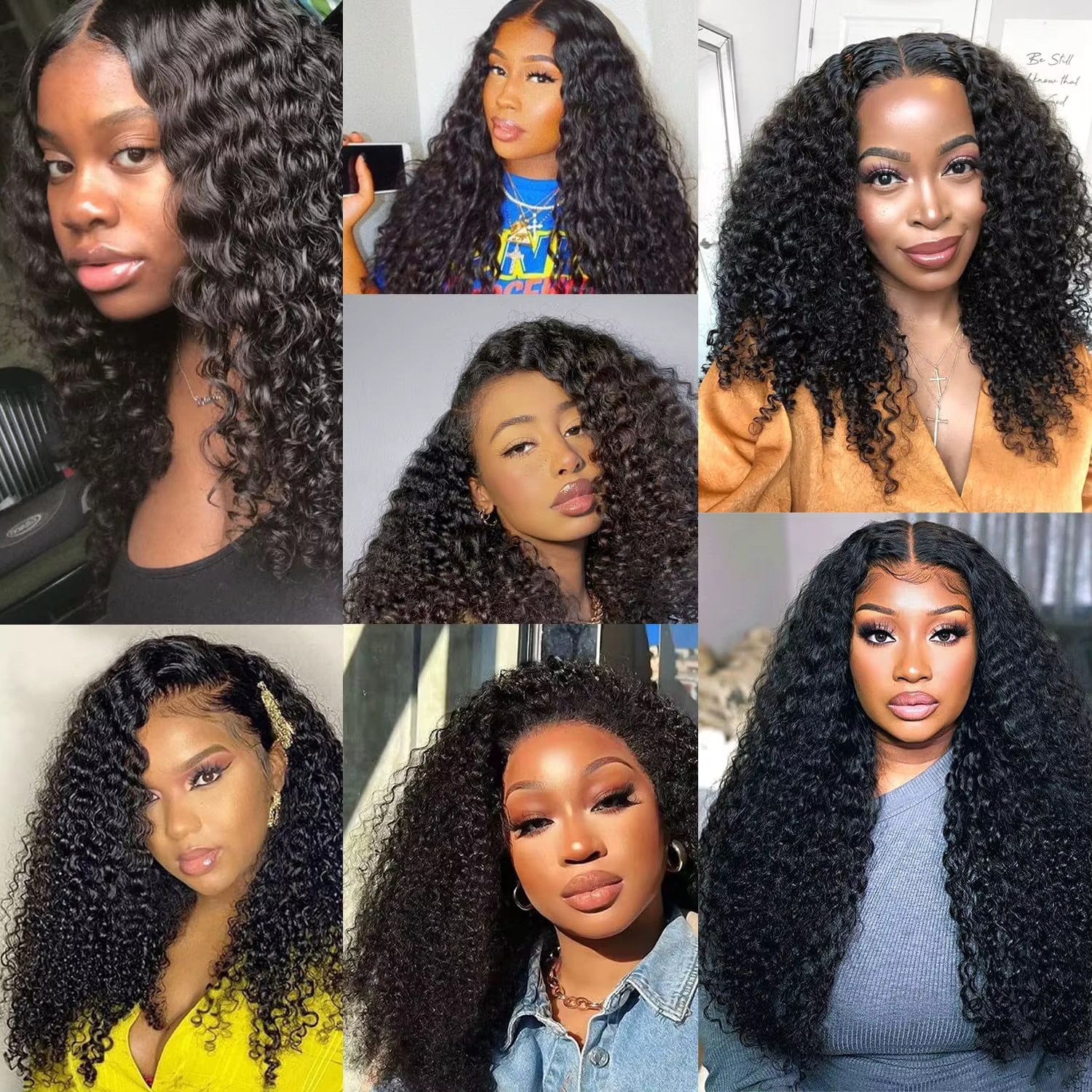 Extensions de cheveux bouclés à clipser pour femmes
