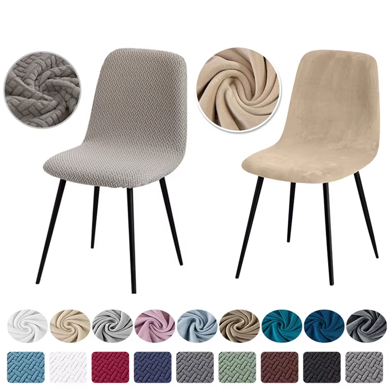 Housse de chaise en velours de qualité supérieure