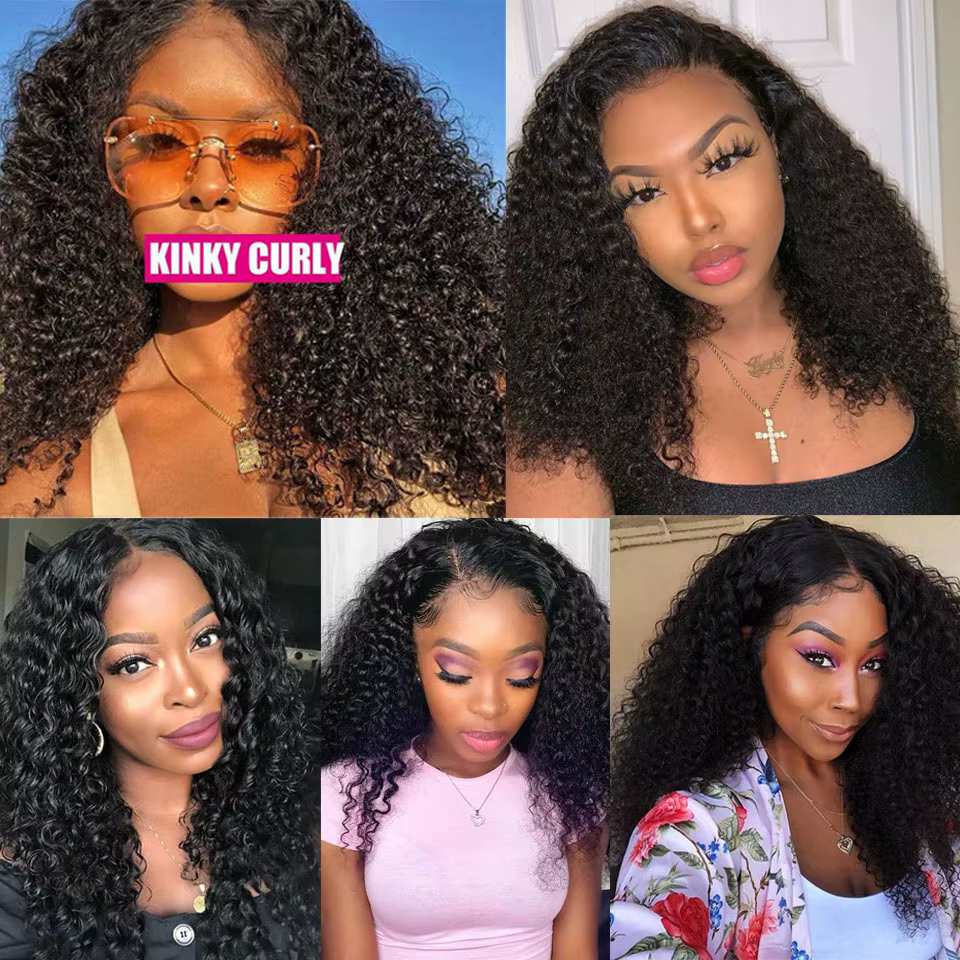 Extensions de Cheveux Humains Indiens Afro Kinky Curly