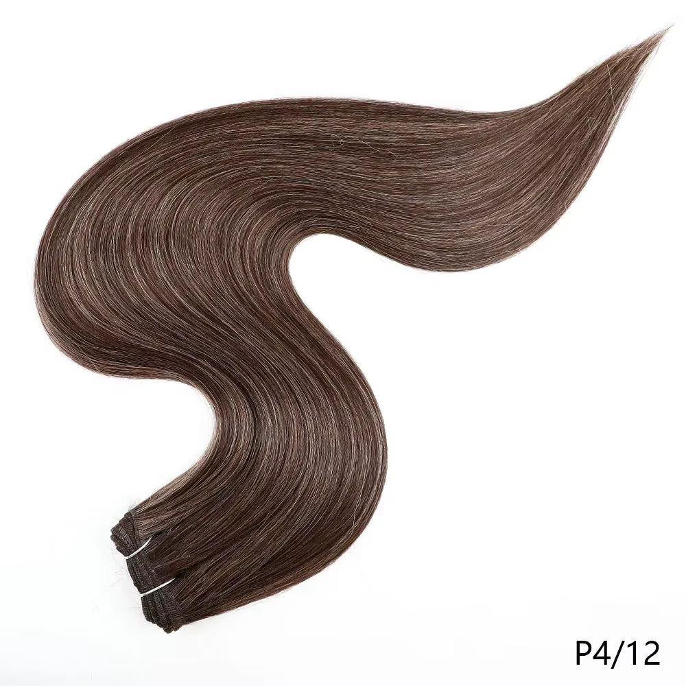 Extensions de cheveux synthétiques lisses ombrés