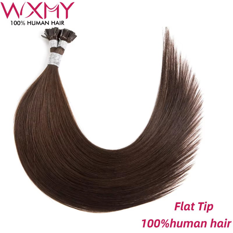 Extensions de cheveux à pointe plate droite