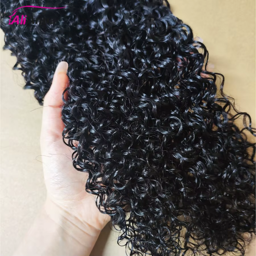 Bouclés Tissage Humain Hair 100% Natural 28 30 32 Pouce Meche Bresilienne Cheveux