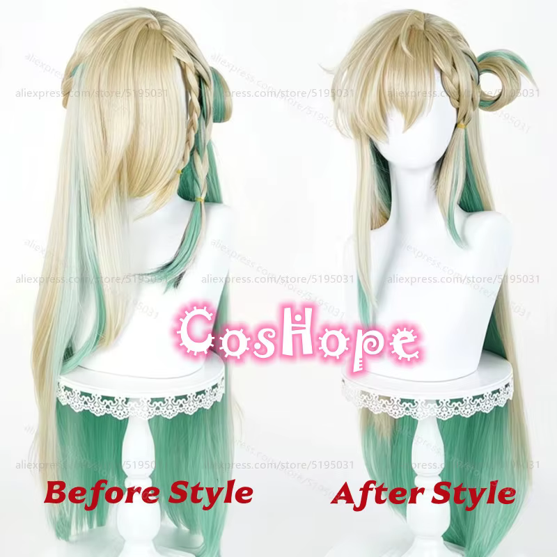 Lynae – perruque de Cosplay synthétique longue de 90cm