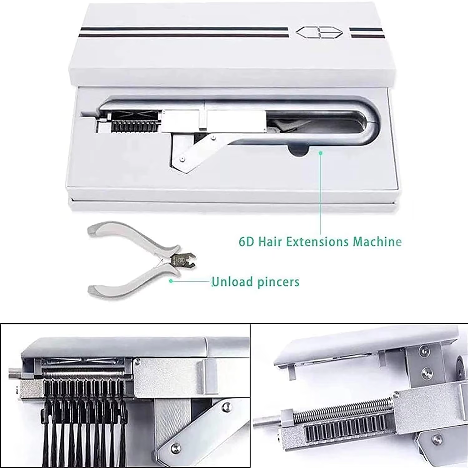 Machine d'extension de cheveux 6D professionnelle