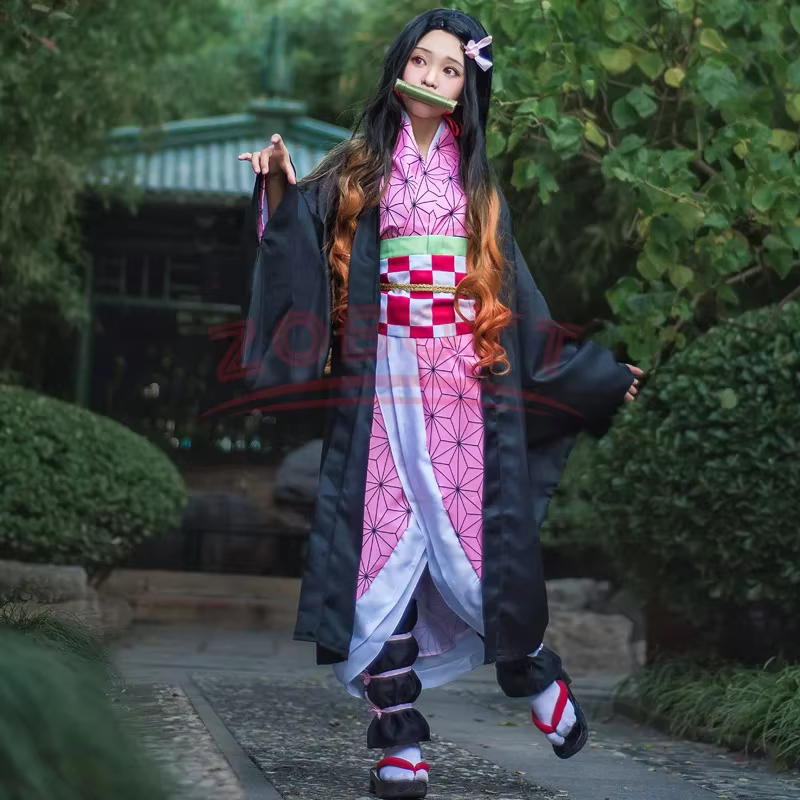 Costume de cosplay Nezuko Anime 2026