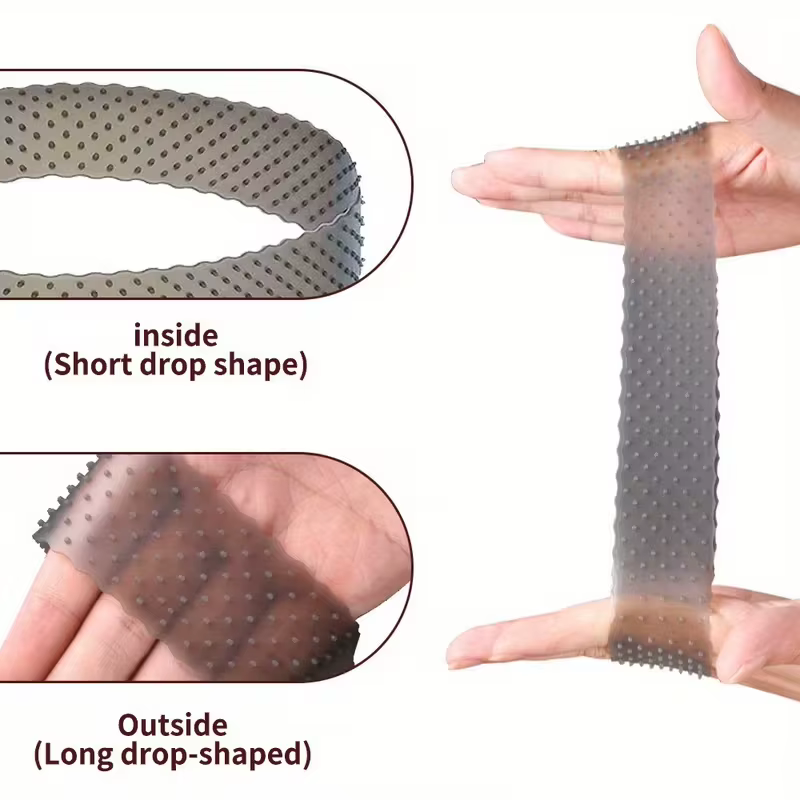 Bandeau de maintien de perruque en silicone élastique