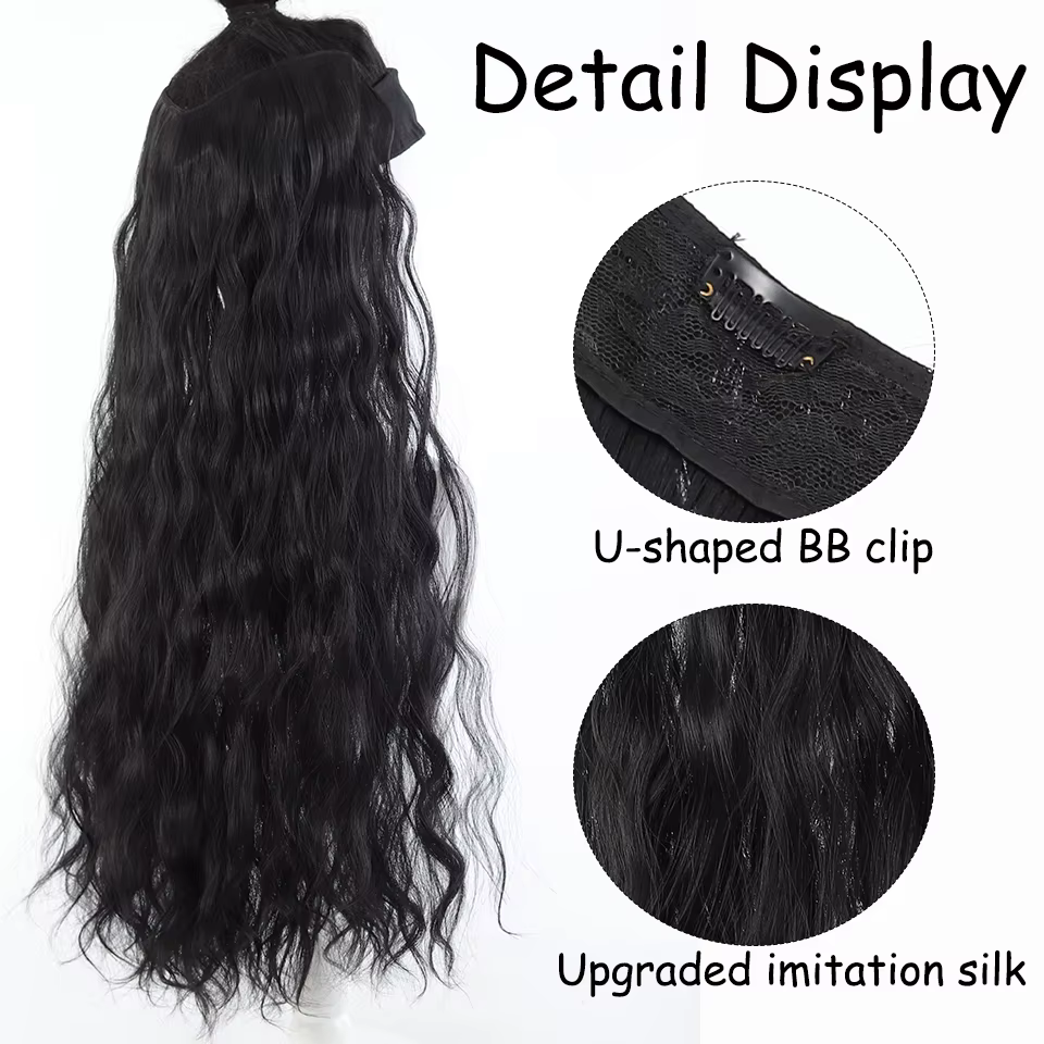 Extensions de cheveux synthétiques à clips