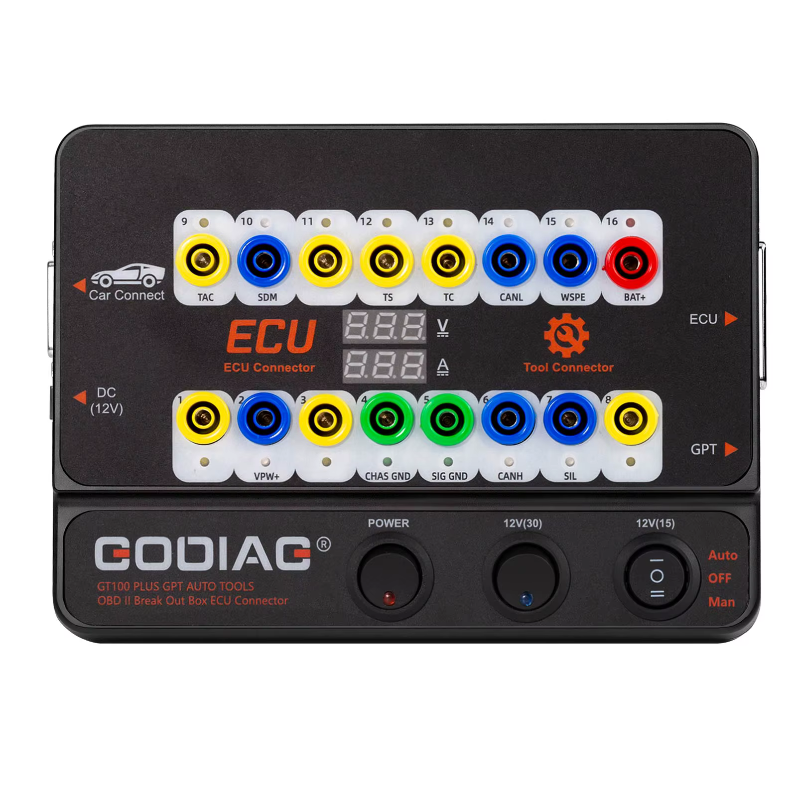 GODIAG GT100PLUS GPT ENET DOIP 24 V-12 V AUTO TOOLS OBD II boîte de dérivation connecteur ECU
