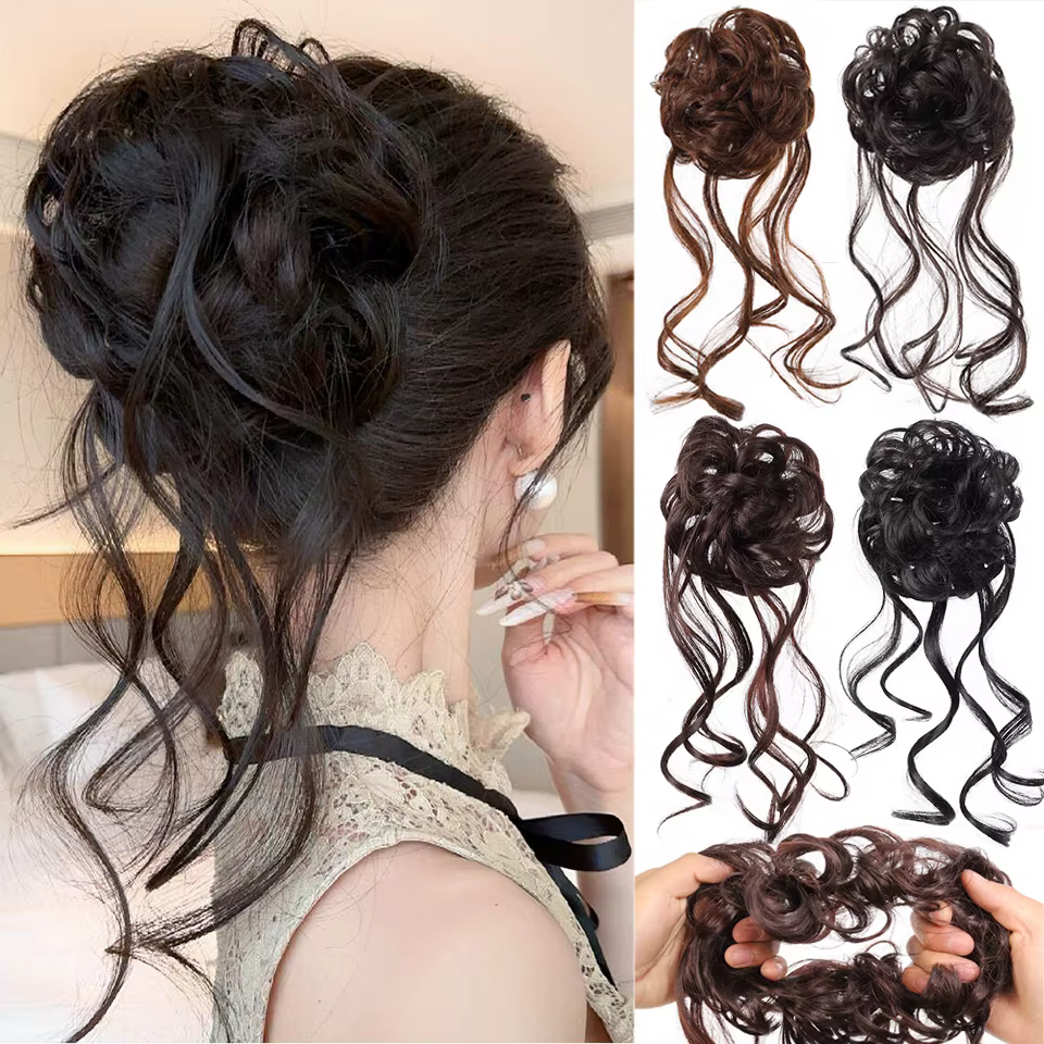 Perruque à têtes de fleurs style Dragon Beard Maruko