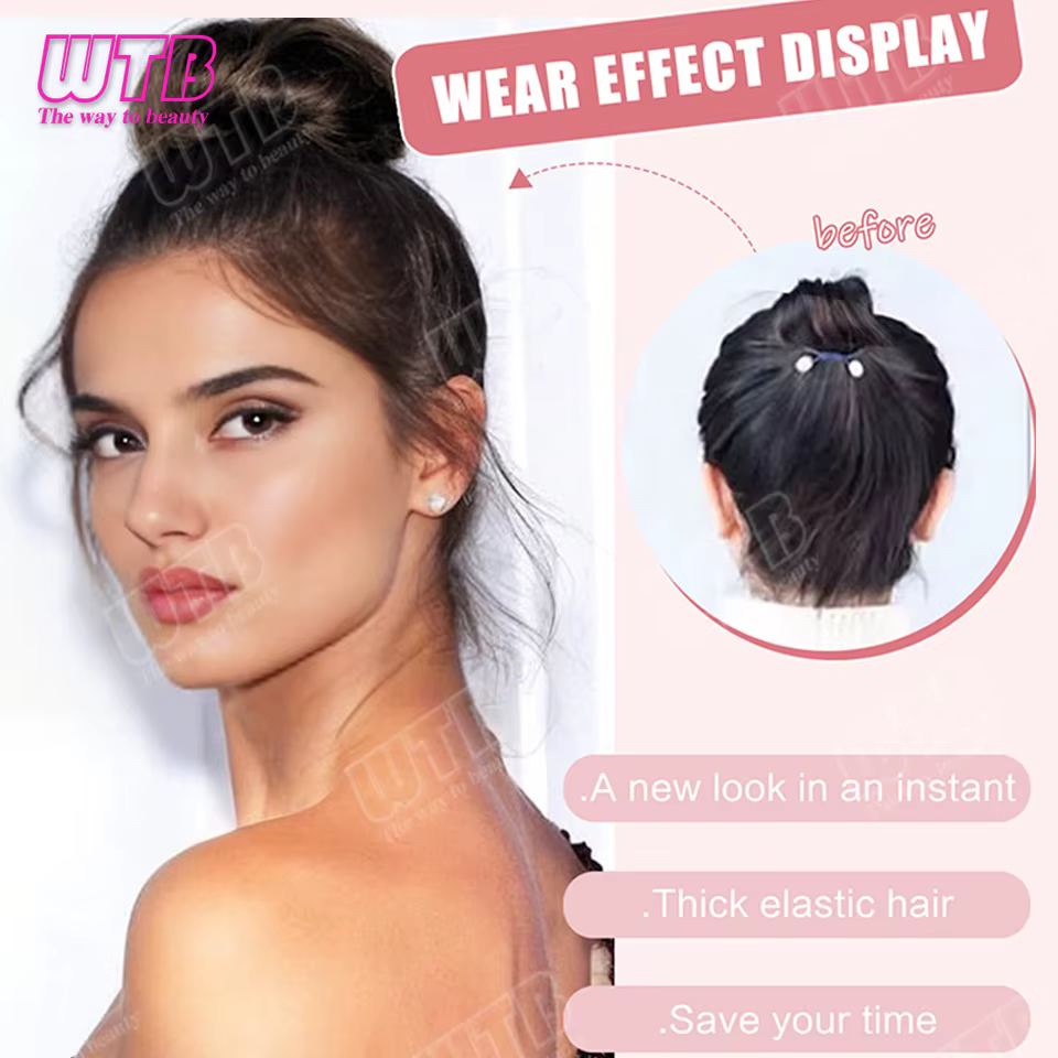 Perruque synthétique WTB Donut Bun
