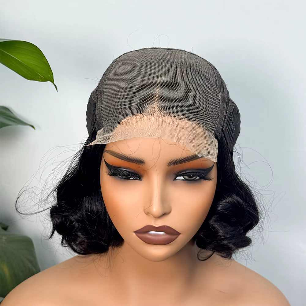 330% Demnsity 5x5 dentelle lâche rebondissant perruques de cheveux humains