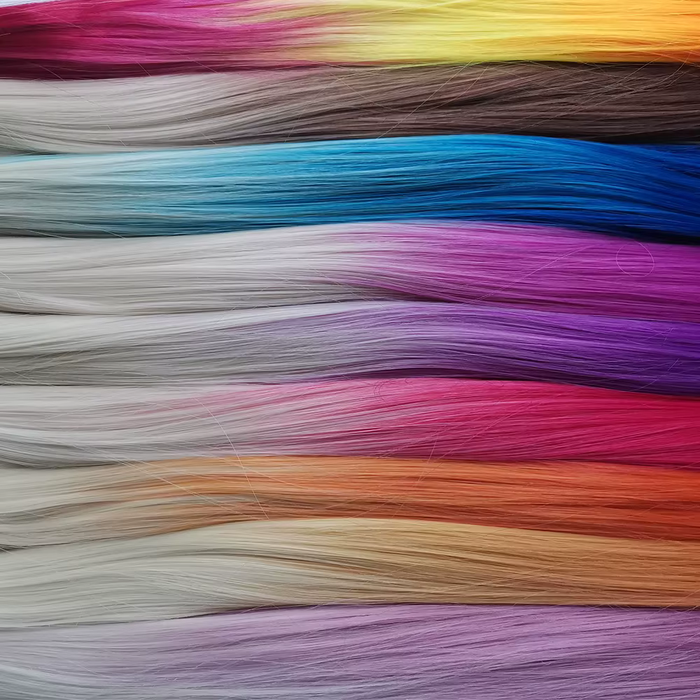 Extensions de cheveux synthétiques colorés pour femmes