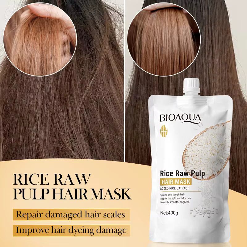 Masque capillaire à la kératine magique, 10/30/50/100/400g, 5 secondes, réparation des cheveux crépus endommagés, doux, lisse et brillant, riz hydratant, soins capillaires