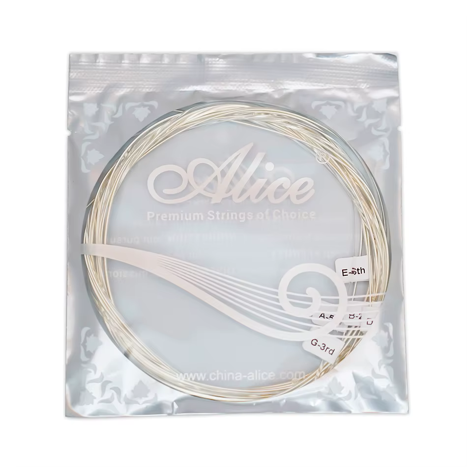 Alice AC130 guitare classique professionnelle cordes de guitare plaqué argent cuivre enroulé clair Nylon Normal haute Tension 6 cordes