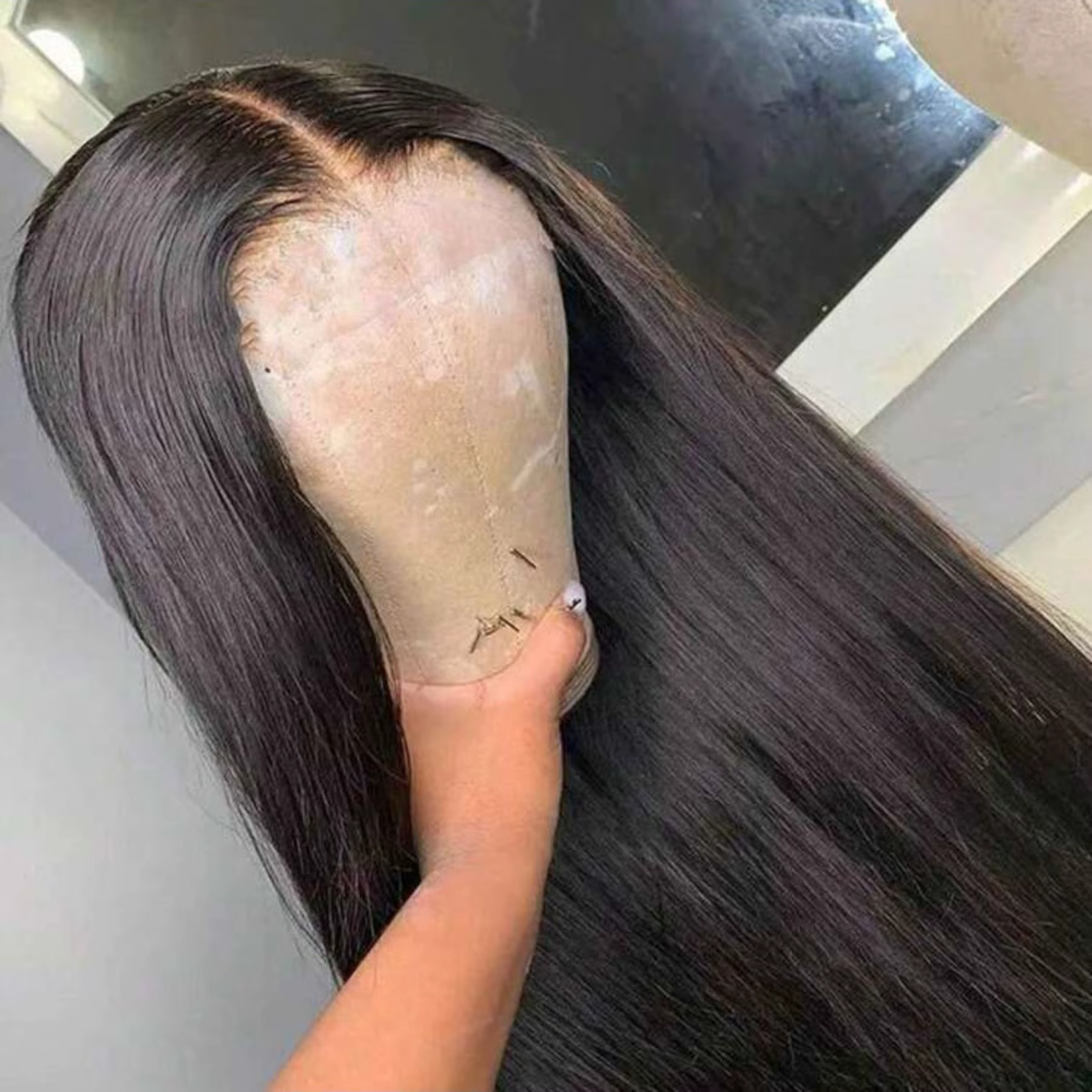 Perruque Lace Front Wig synthétique lisse et douce