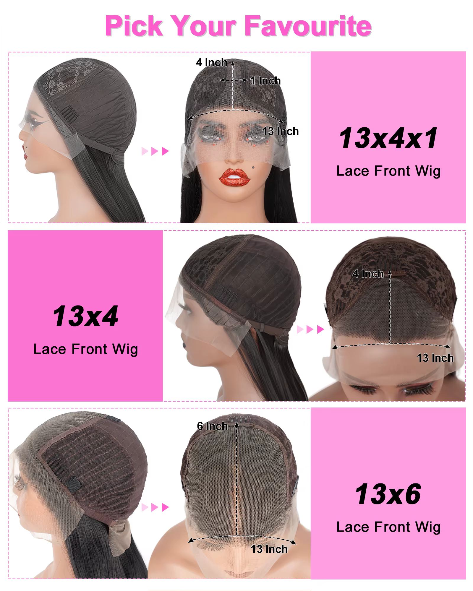 Perruque Lace Front Wig synthétique bouclée Afro 13x6