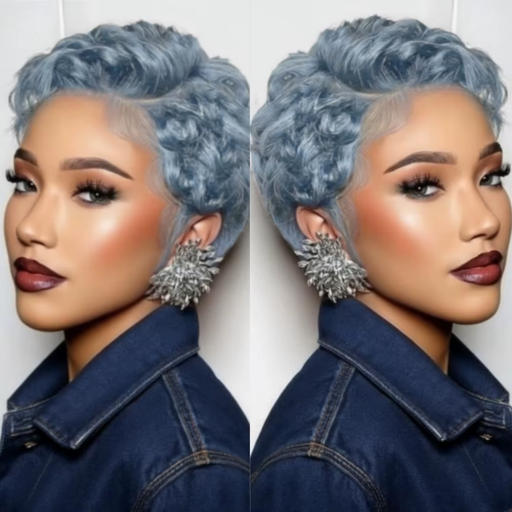 Perruque Lace Front Wig naturelle bouclée