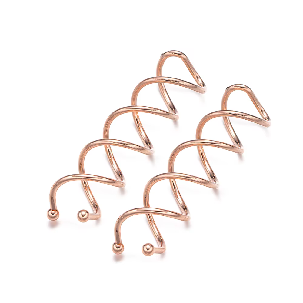 Épingle à cheveux en spirale en métal