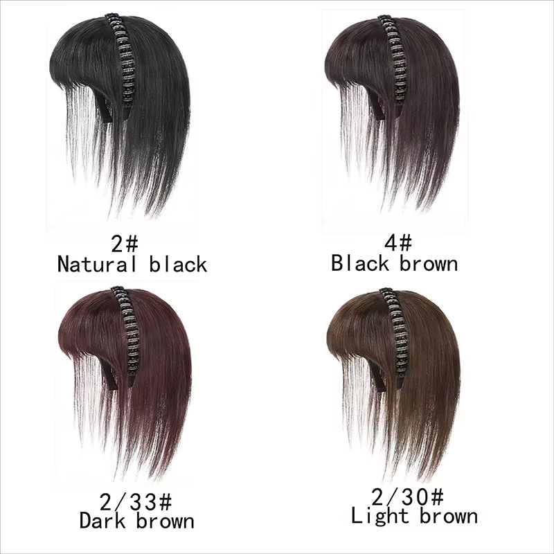Frange synthétique à bandeau, postiche en une seule pièce, courte et droite, extension de cheveux, faux franges pour femmes, accessoire capillaire