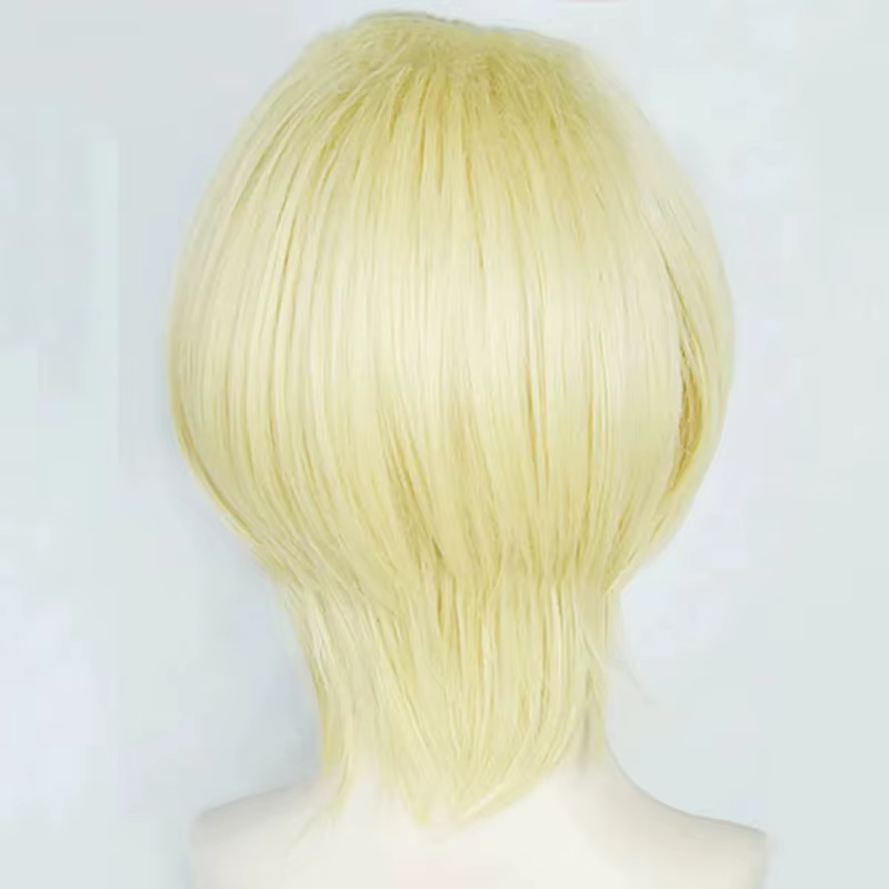 Anime MORIARTY le PATRIOT William James Moriart Cosplay perruque Blonde courte résistant à la chaleur cheveux synthétiques