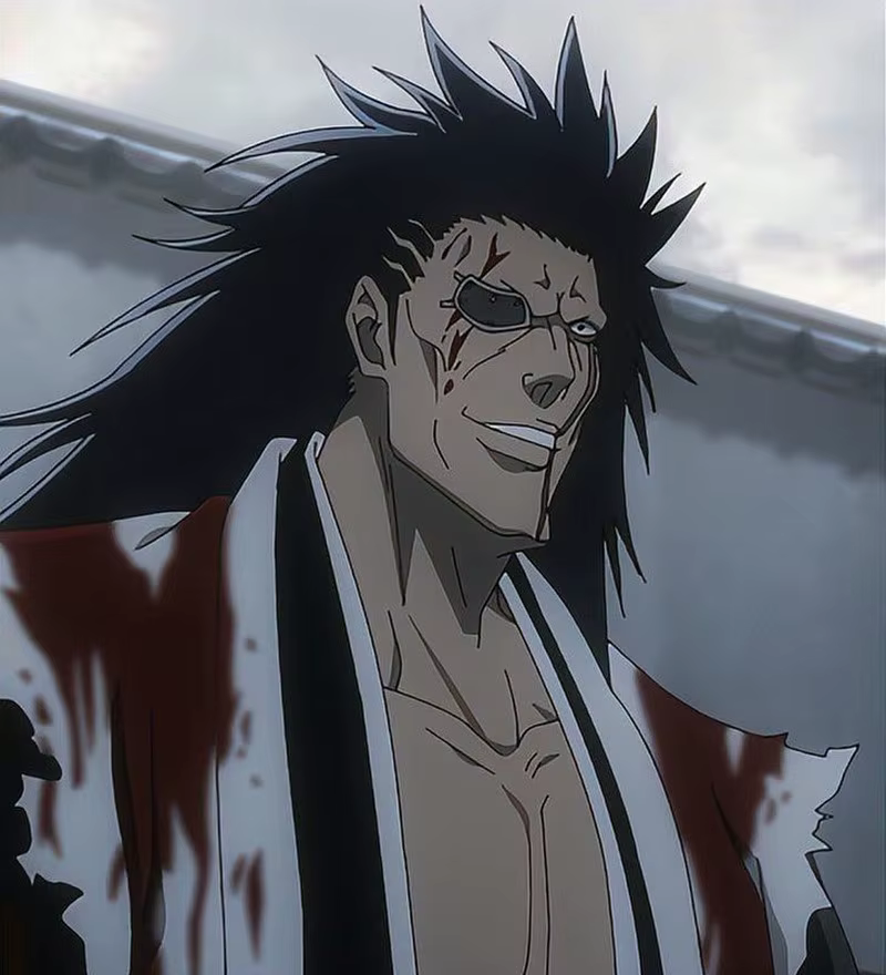 Perruque de cosplay Zaraki Kenpachi de BLEACH