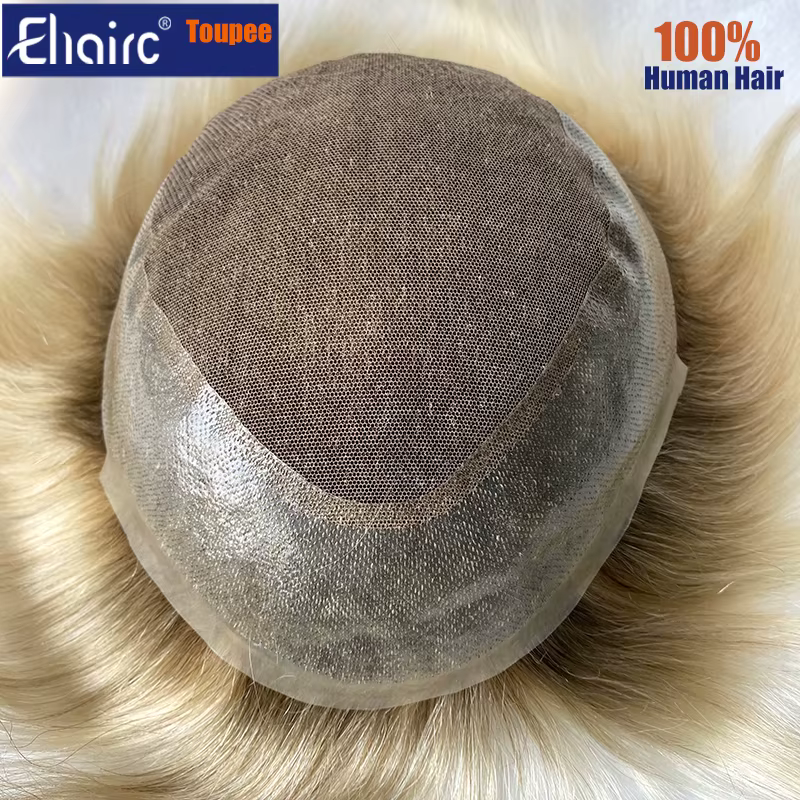 Perruque de prothèse capillaire pour homme
