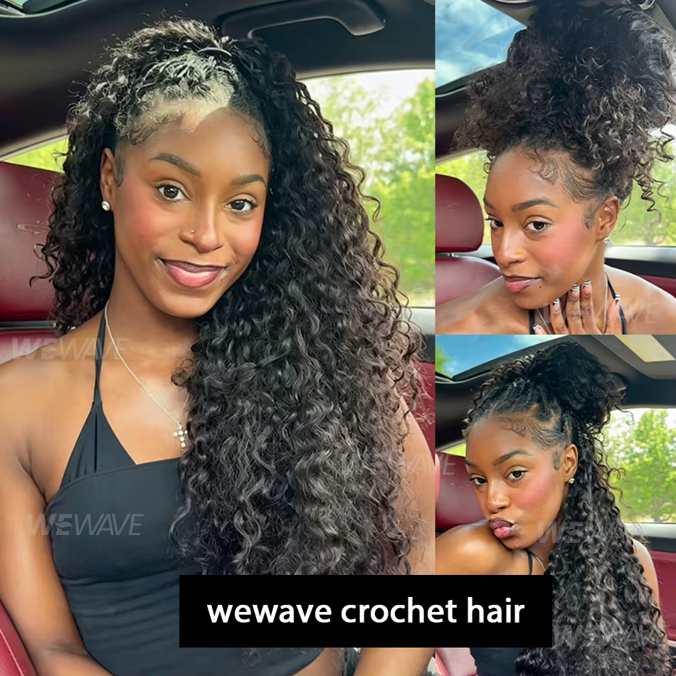 Cheveux humains bouclés crépus pré-bouclés style plume pour femmes