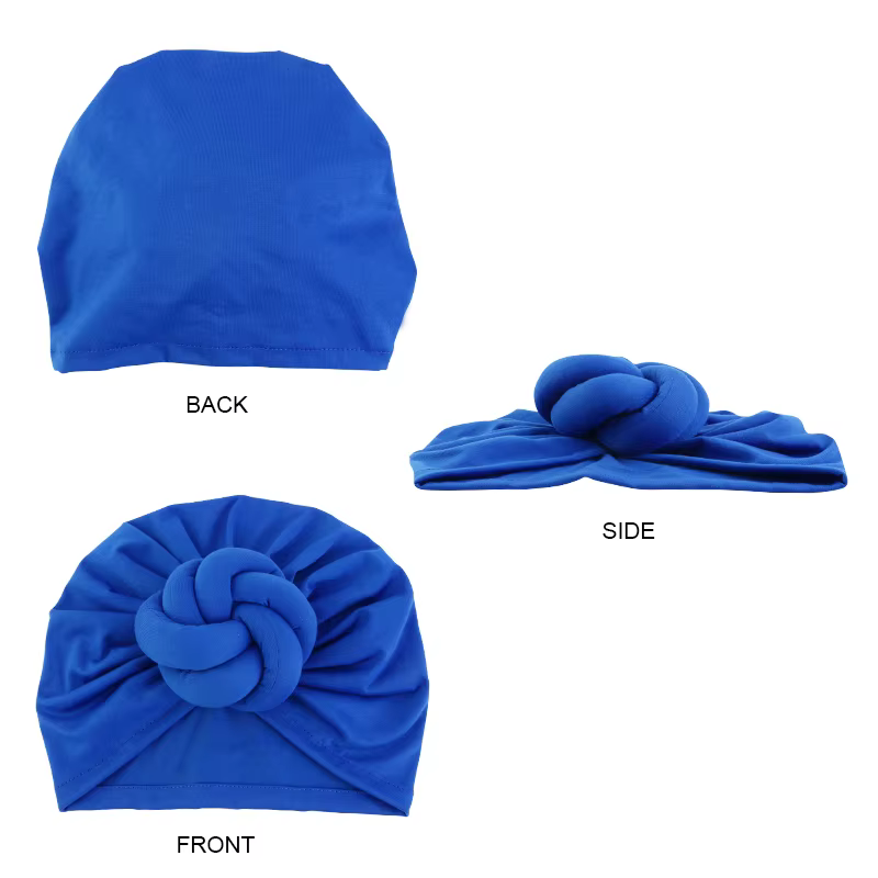Mode femme Turbans nouvelle grande plaque fleur noué Turban coton chimio casquette foulard bonnet chapeau chapeaux Turbante Mujer