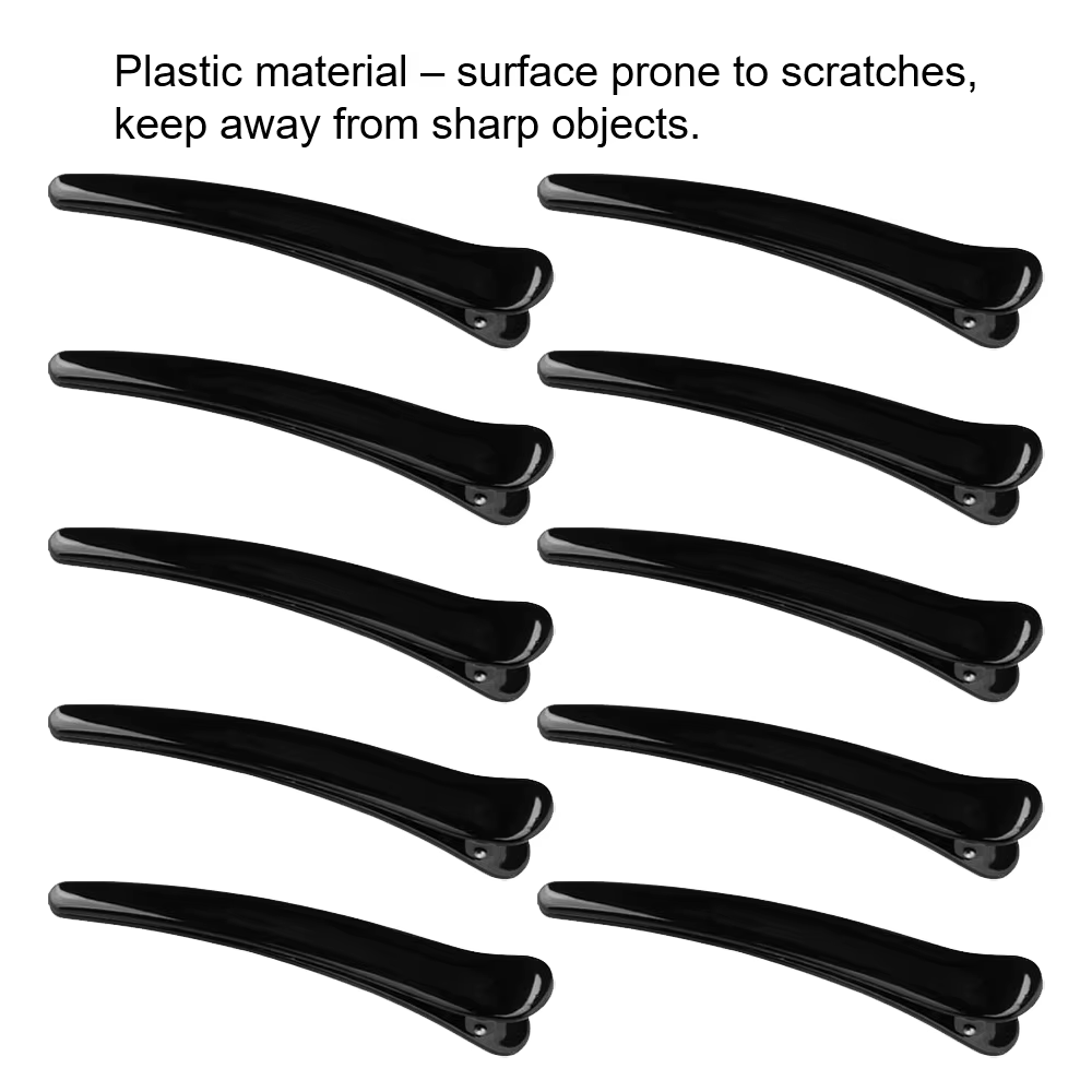 10 pièces/ensemble pince à bord en plastique épingle à cheveux accessoires grande taille 8CM