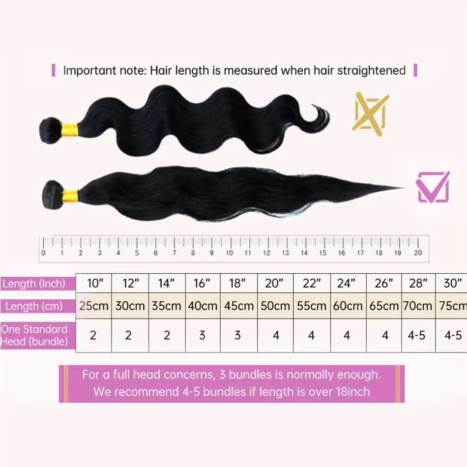 Extensions de cheveux humains ondulés
