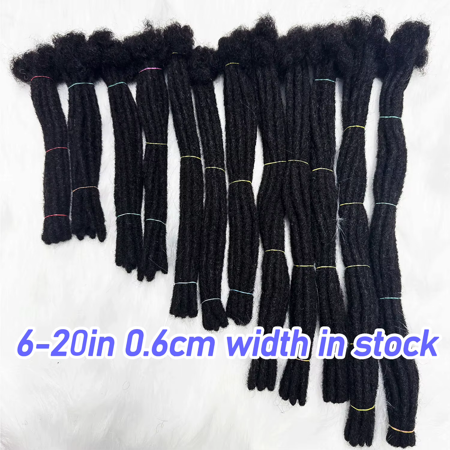 Extensions de dreadlocks en cheveux humains