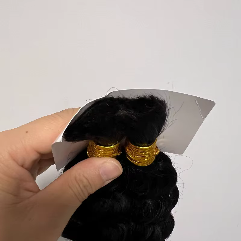 Extensions de cheveux humains en vrac de vague profonde