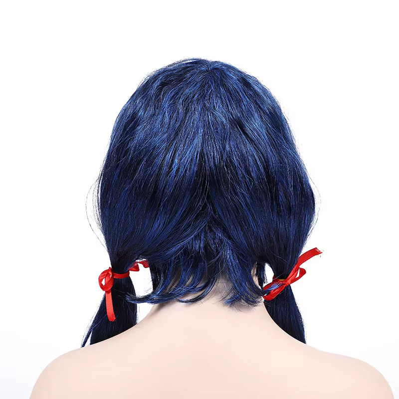 Perruque bleue pour filles