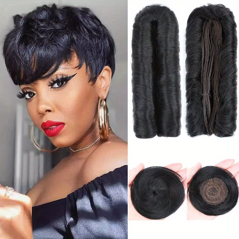 28 pièces paquets de cheveux humains bouclés