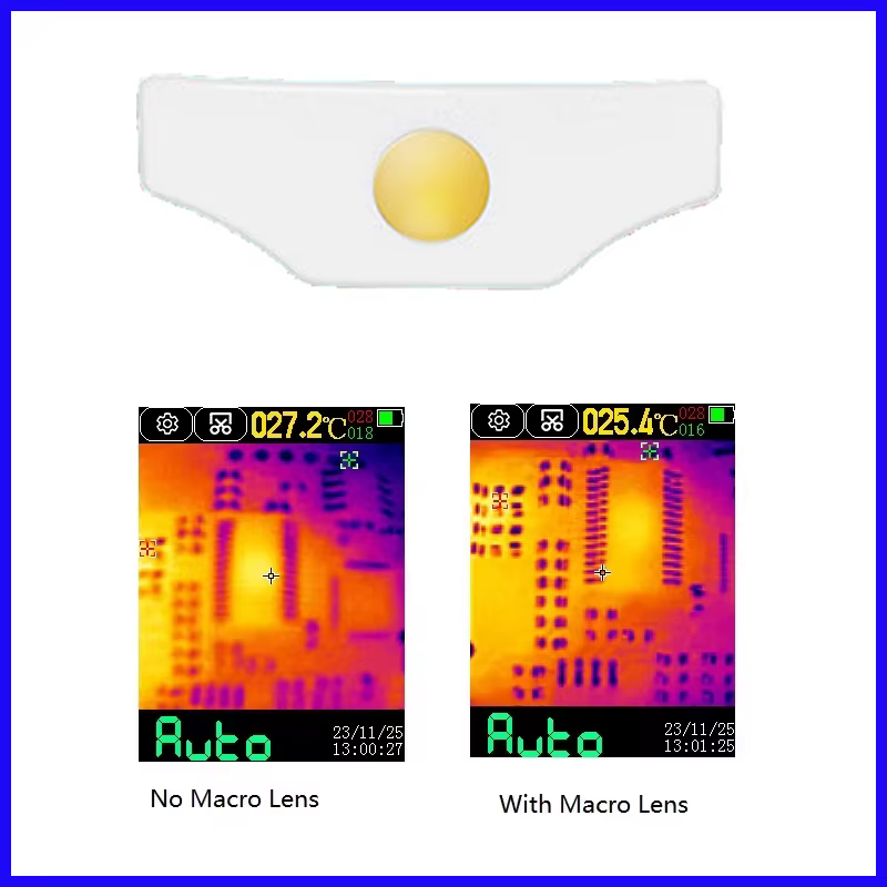 Objectif macro ET13S, grossissement 20X, objectif macro pour caméra thermique, objectif de caméra thermique de haute qualité