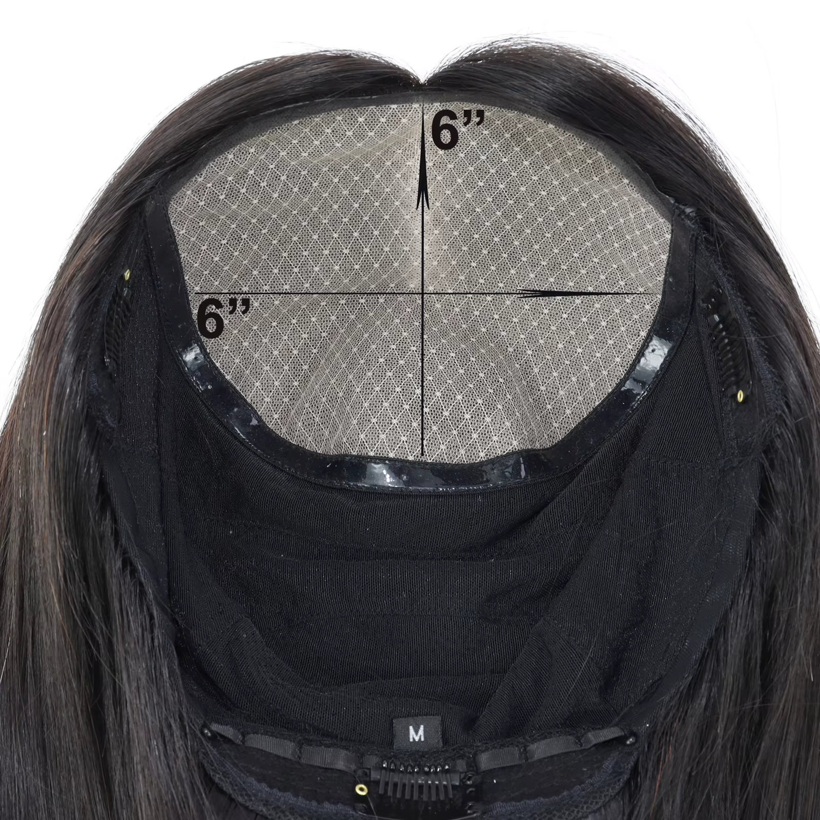 Perruque de cheveux humains européens vierges avec frange