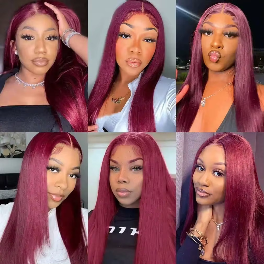 Extensions de cheveux à clips 99J Bourgogne