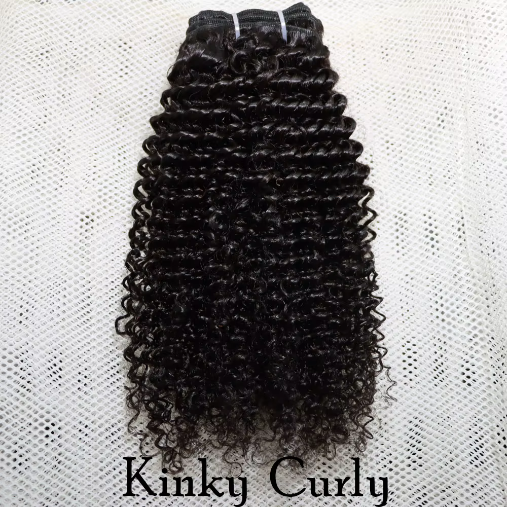 IXTUYLLY Tissage de cheveux humains 4C Afro Kinky Curly