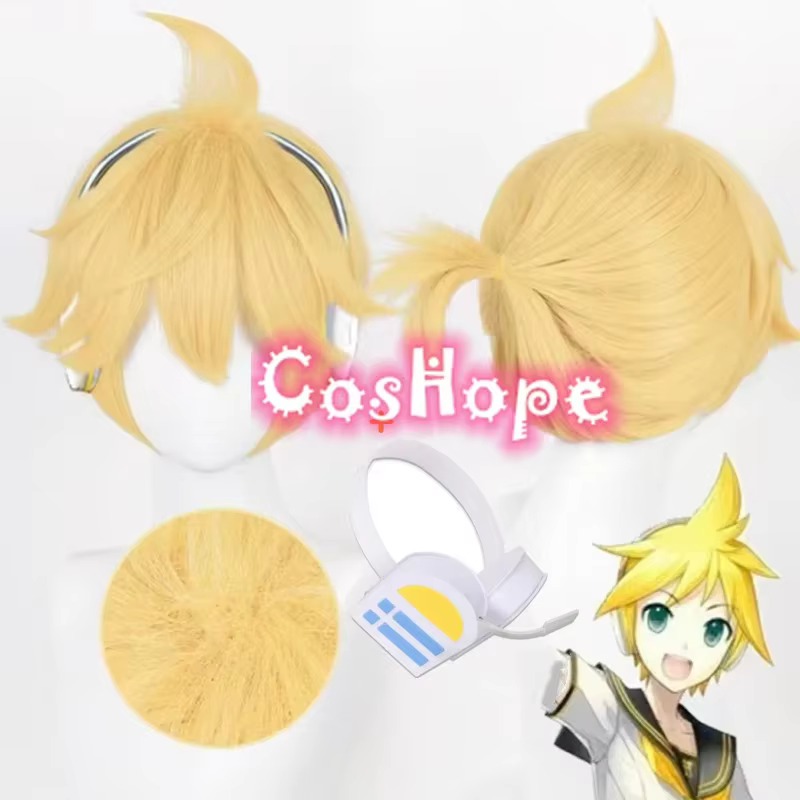 Len Cosplay perruque 30 cm