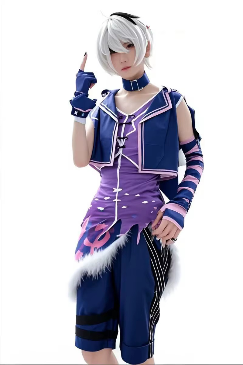 Vtuber V fleur V3 V4 Cosplay Costume perruque idole