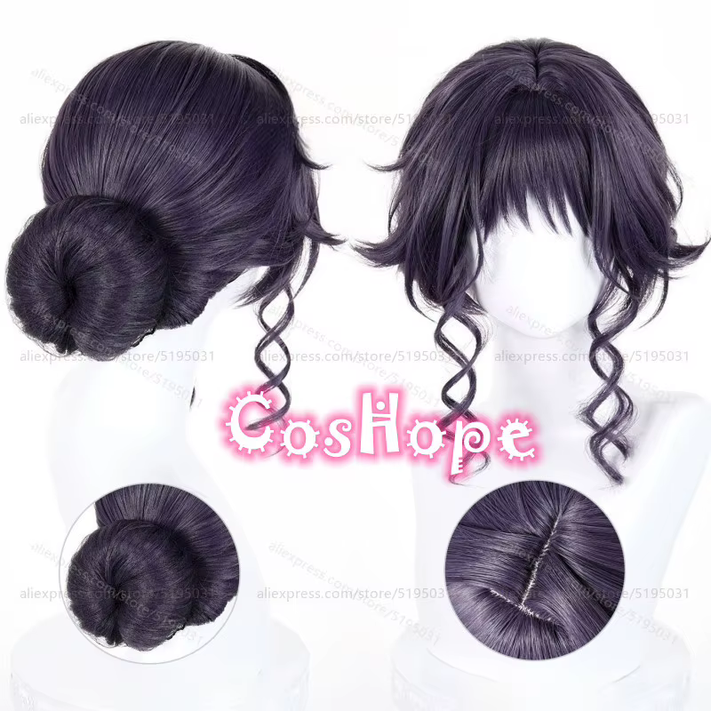 Waguri Kaoruko Cosplay perruque plusieurs Styles violet gris