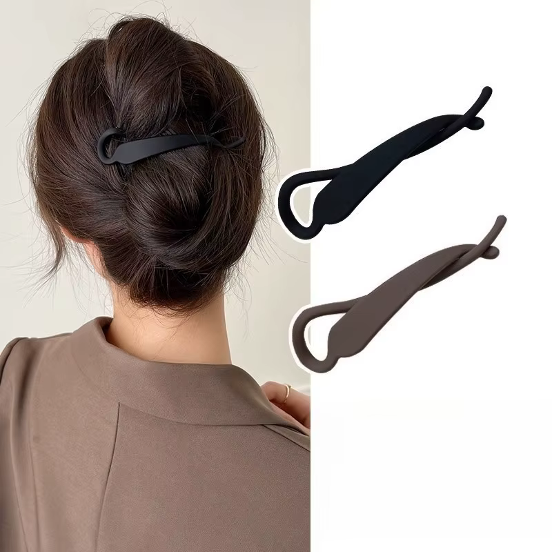 2 clips pour queue de cheval banane simples et à la mode - Conception verticale. Accessoires pour cheveux élégants pour un usage quotidien des femmes