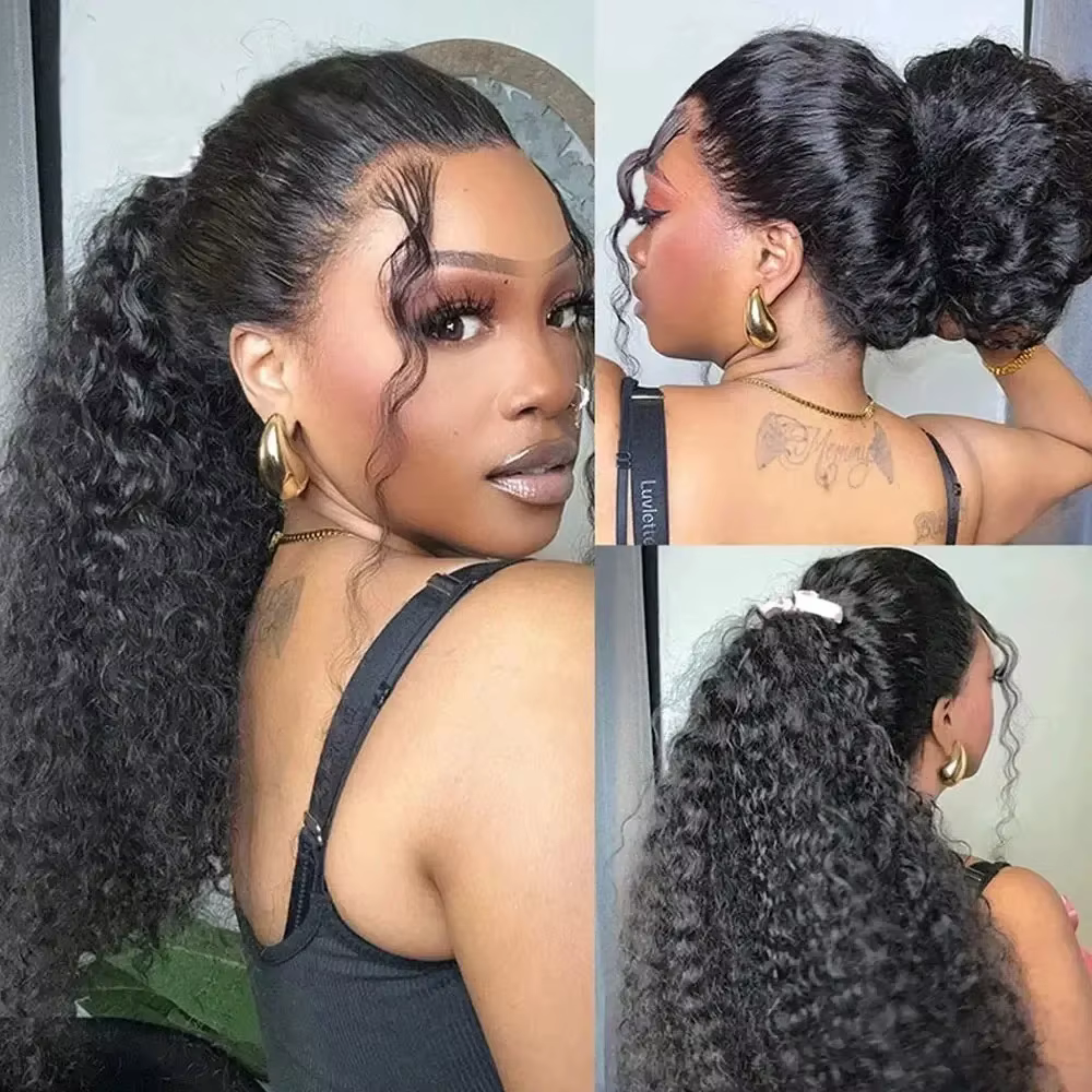 Perruque Lace Front Wig sans colle 360 HD