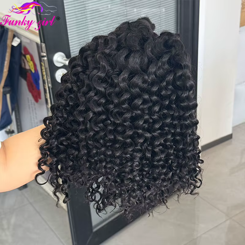 12A vague d'eau en vrac cheveux humains paquets complets naturel noir brésilien