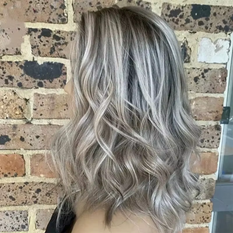 Perruque Lace Front Wig synthétique HD ombrée