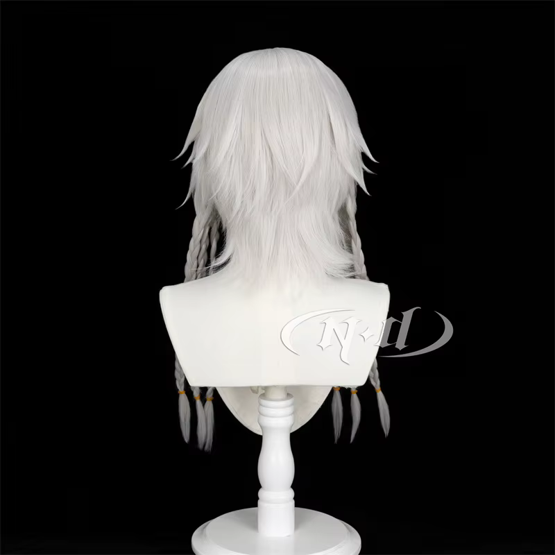 Perruques Cosplay ND Game Ta.com V Ithaqua Night Watch, MorFight Star, cheveux longs argentés pour la fête d'Halloween, Comic Con Coser