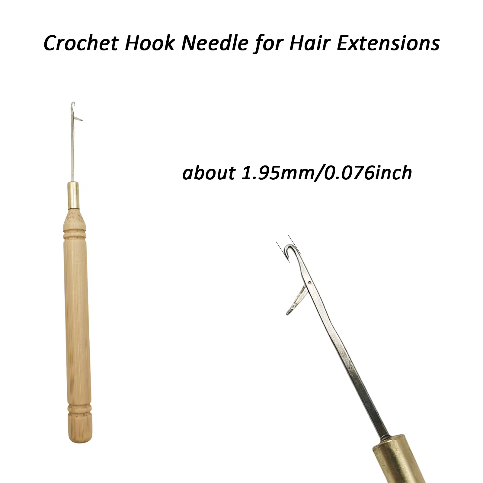 Kit d'outils pour extensions de cheveux avec pince à 3 trous